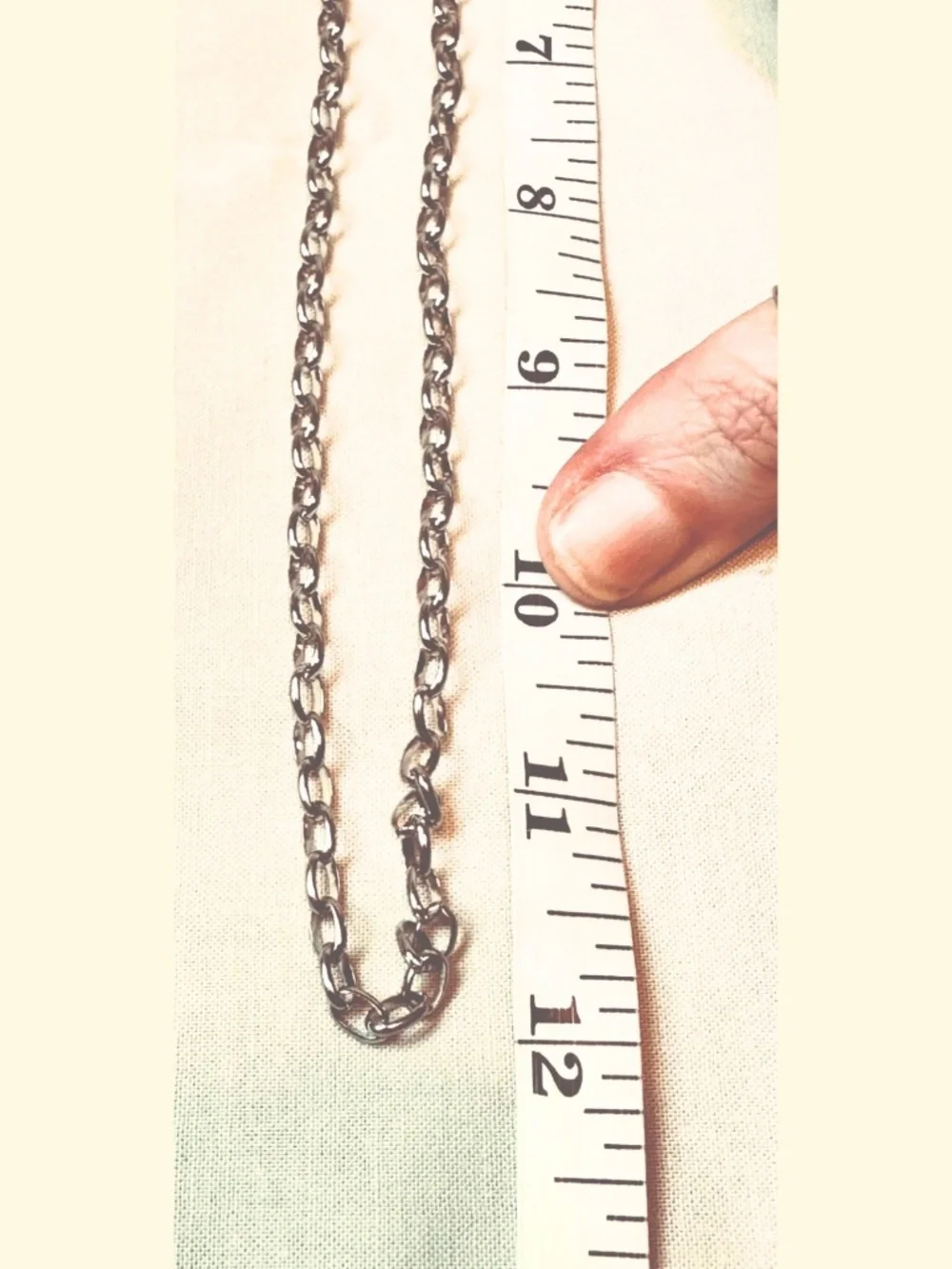 Handmade 304 Stainless Steel 22” Long Oval Rolo Cable Chain Necklace 5.5mm Wide